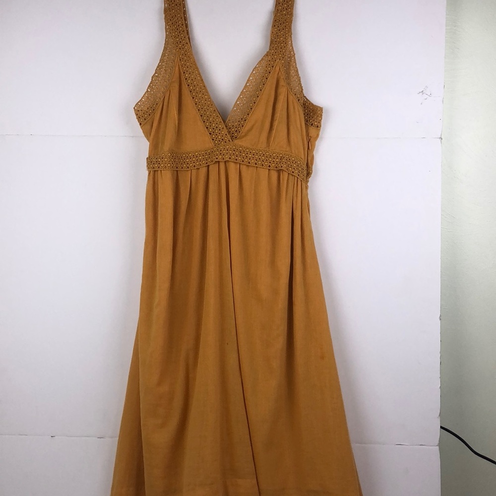 Cut Cotton Mustard H&M sundress